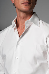 Oxford White Cotton Casual Shirt - Camisa BUND