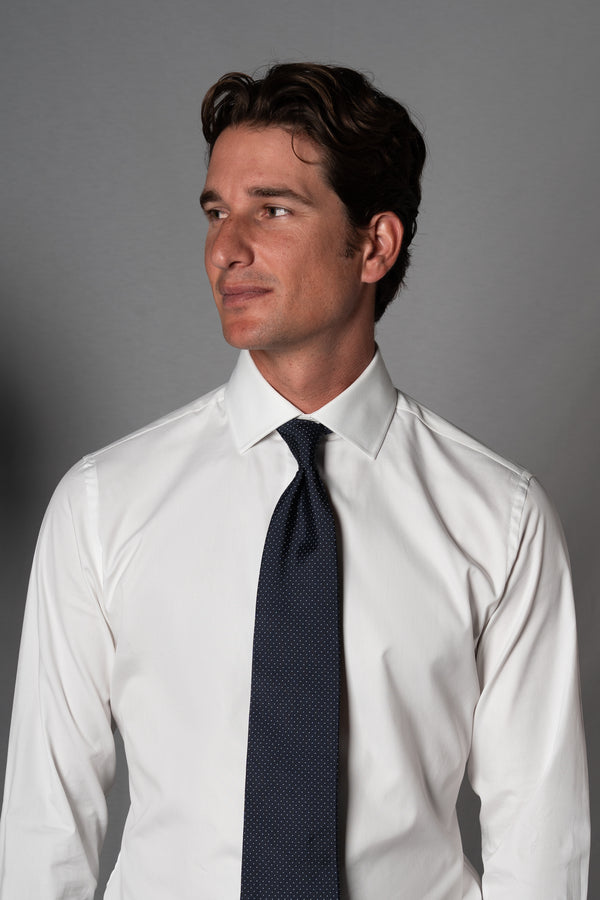 Plain White Cotton Business Shirt