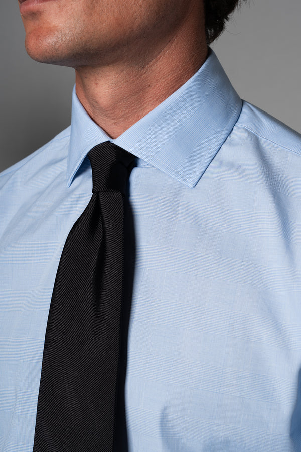 Wales Light Blue Cotton Business Shirt