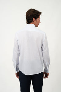 Light Blue Stripe Linen Shirt