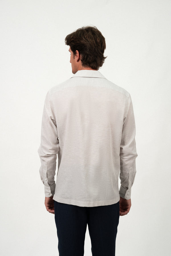 Camisa Lino Miami Light Grey