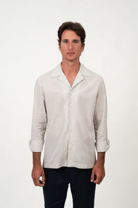 Miami Light Grey Linen Shirt