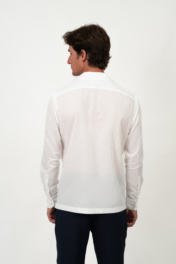 Camisa Lino Miami White