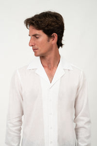 Miami White Linen Shirt