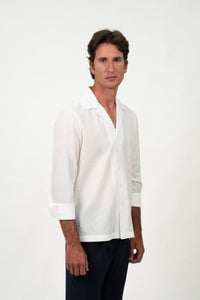 Miami White Linen Shirt