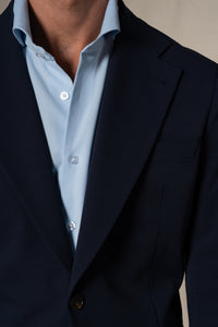 Plain Technical Dark Navy Soft Suit