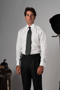 Sky Blue Light Stripes Business Shirt - Camisa BUND