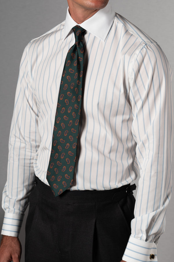 Sky Blue Light Stripes Business Shirt