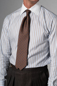 Corbata Gemas Marrón de seda - BUND