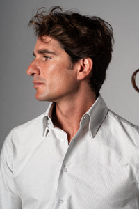 Green & Burgundy Stripes Oxford Shirt - Camisa BUND