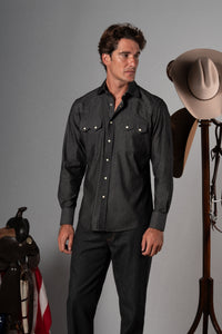Denim Black Shirt - Camisa BUND