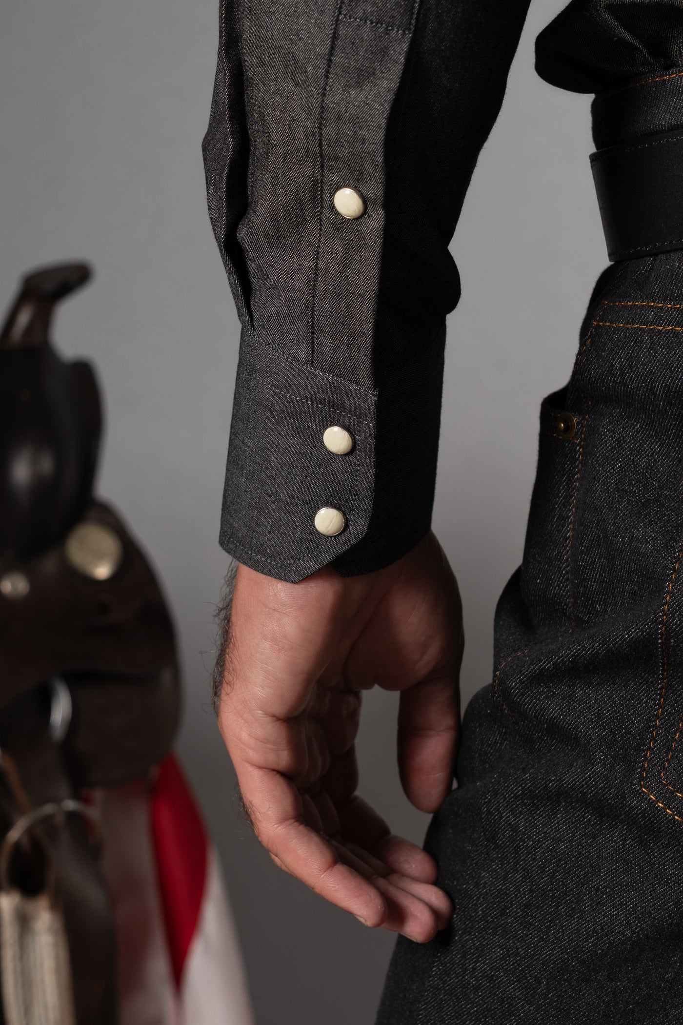 Denim Black Shirt - Camisa BUND