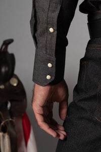 Denim Black Shirt - Camisa BUND