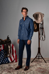 Denim Blue Shirt - Camisa BUND