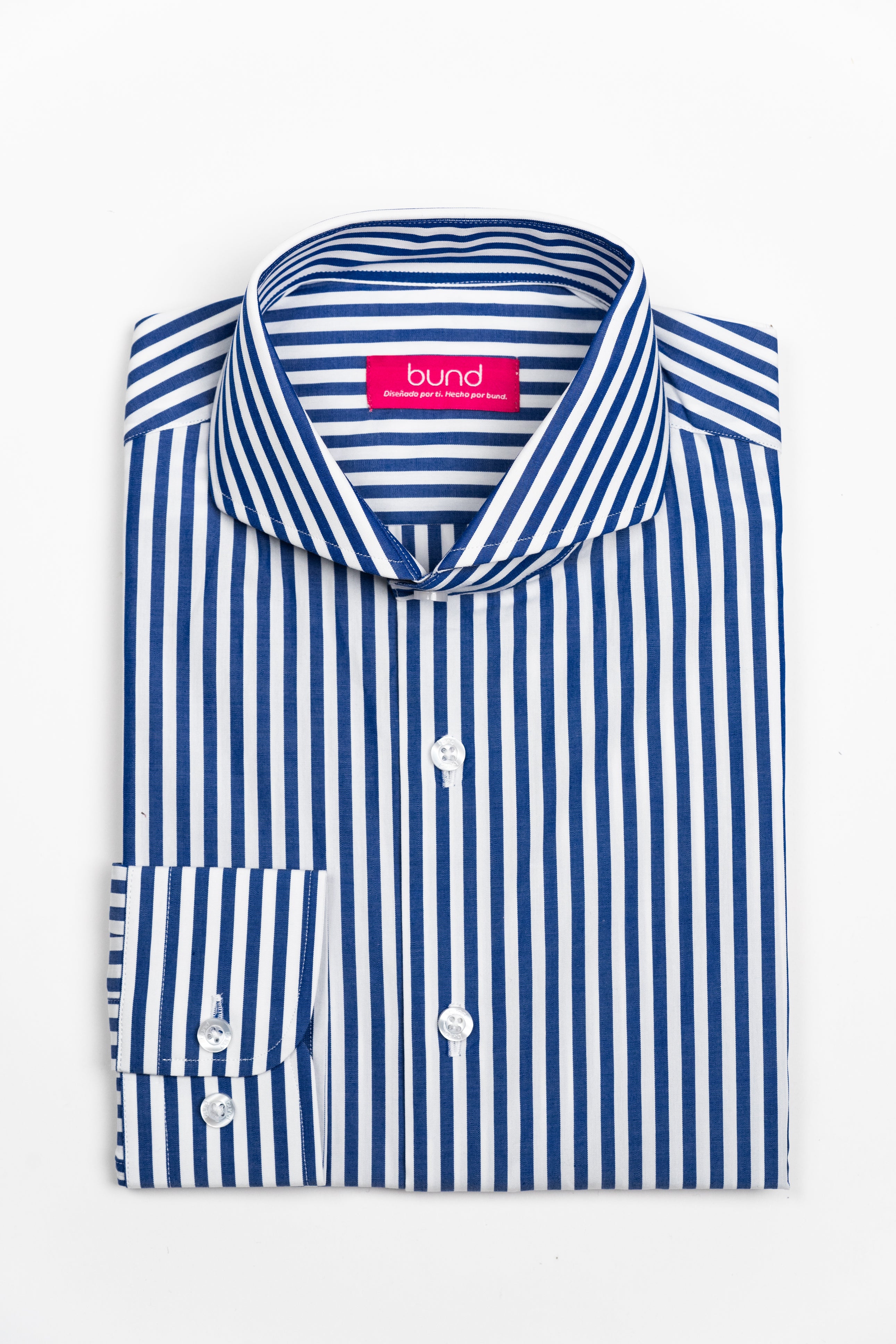 MILAN - Popeline Righe Blu camicia da uomo - Trex 2 MILAN - Popeline Righe Blu camicia da uomo - Trex 2