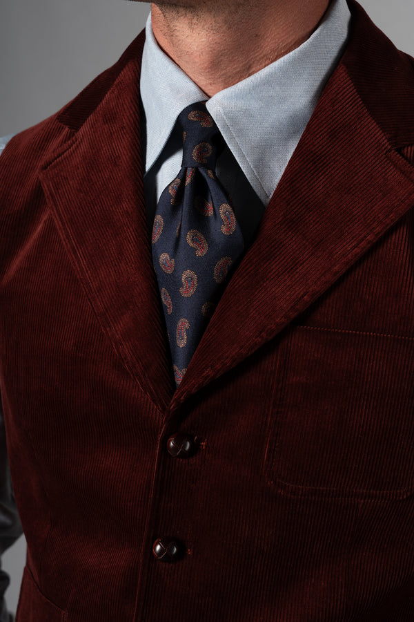 Burgundy Corduroy Tailoring Vest