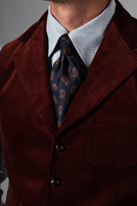 Corbata Amebas Azul Marino de seda - BUND