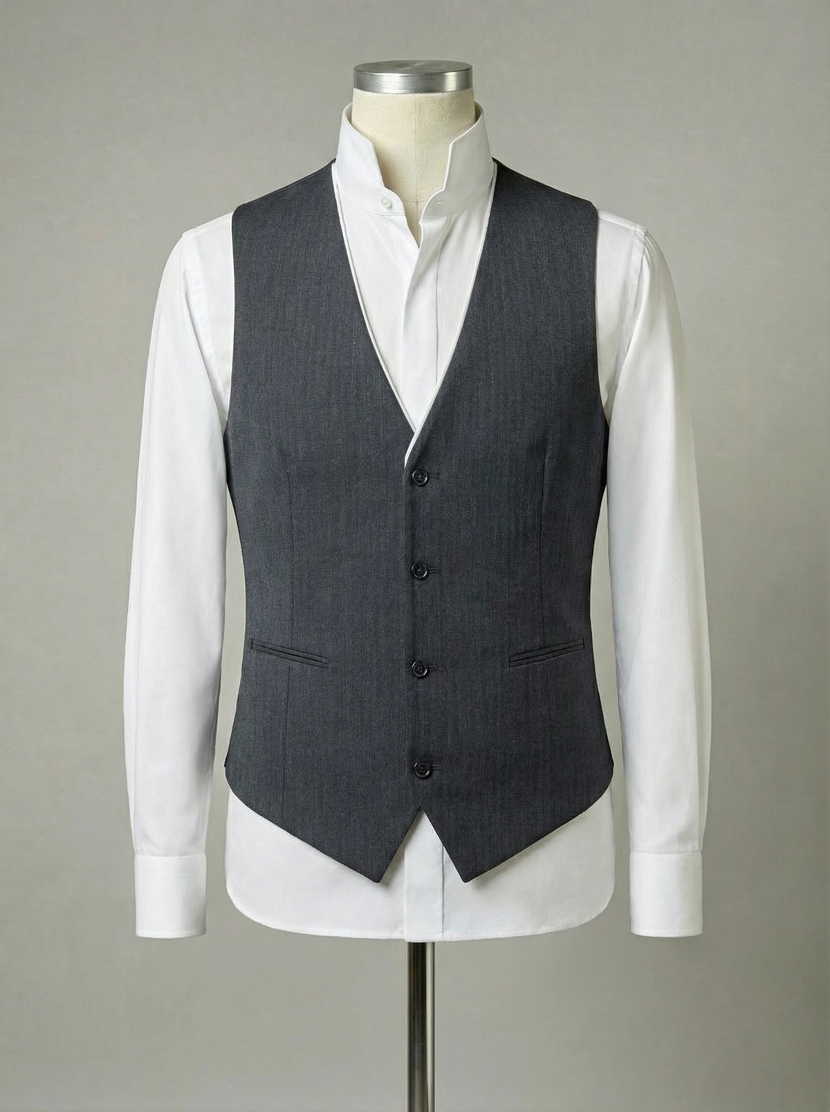 4 Button Line Vest