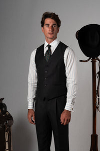 Twill Dark Grey 3 Pieces Suit - Traje a medida BUND