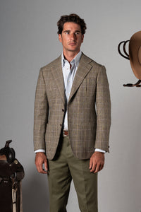 Beige Wales Flannel Blazer - Blazer a medida BUND