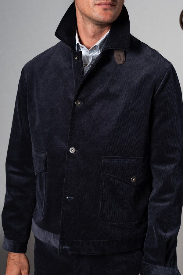 Dark Navy Corduroy Flight Jacket