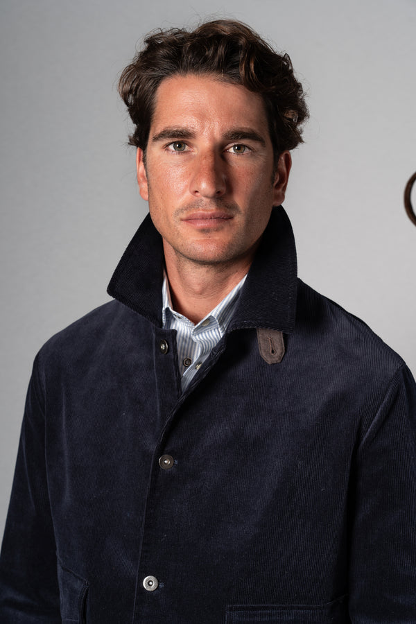 Dark Navy Corduroy Flight Jacket