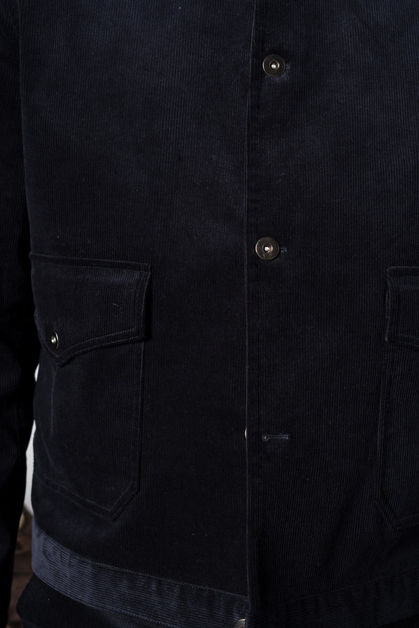 Dark Navy Corduroy Flight Jacket
