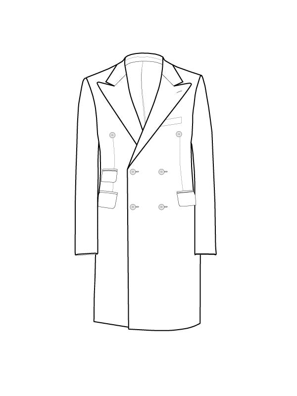 6-button double-breasted coat