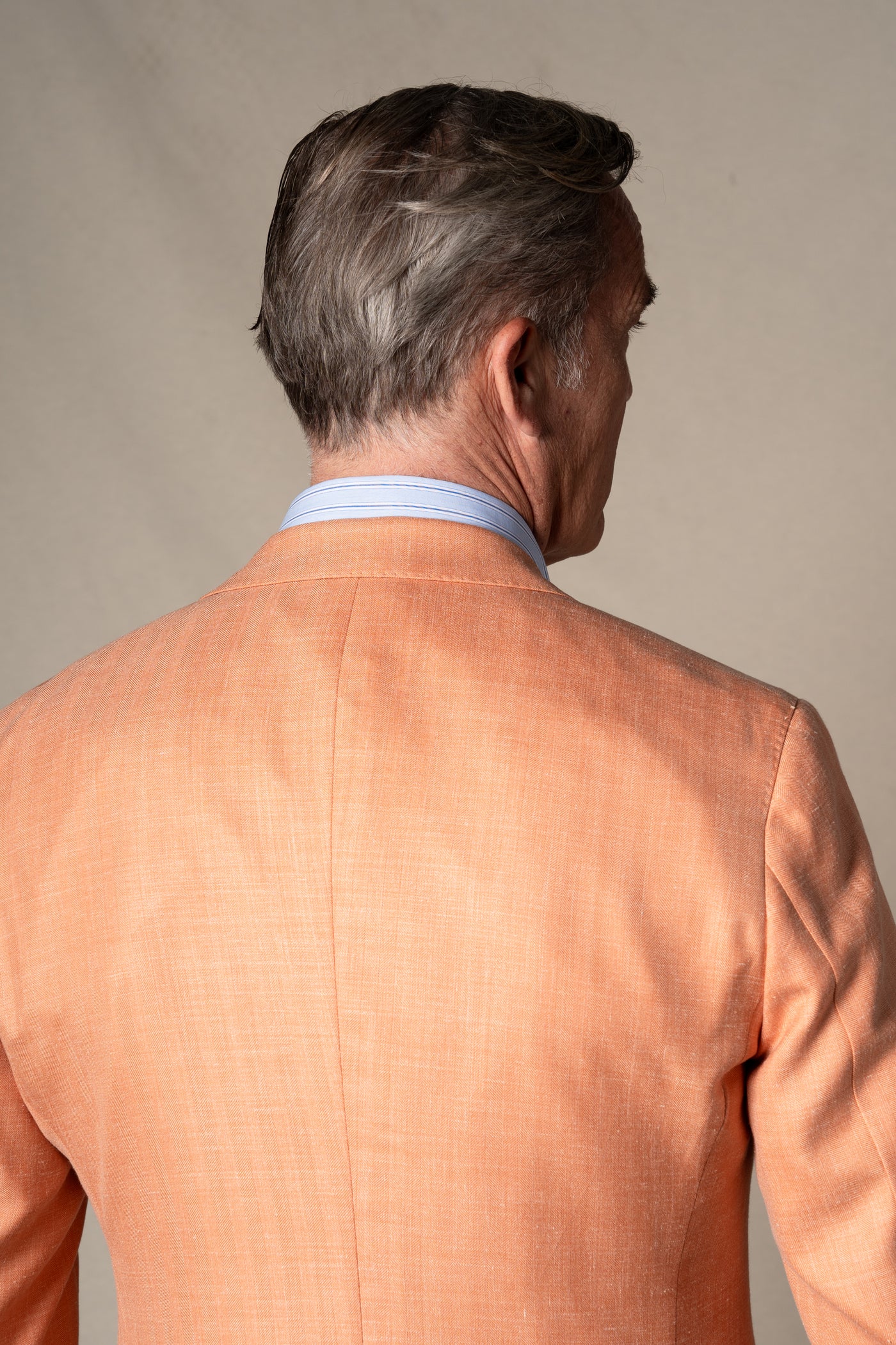 Orange Herringbone Tailoring Jacket — vista alternativa 4, BUND Costa Vice Spring Summer 26