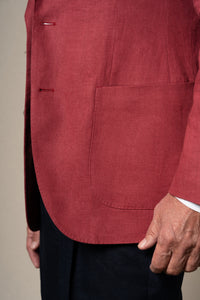 Strawberry Plain Linen Tailoring Jacket — vista alternativa 4, BUND Costa Vice Spring Summer 26