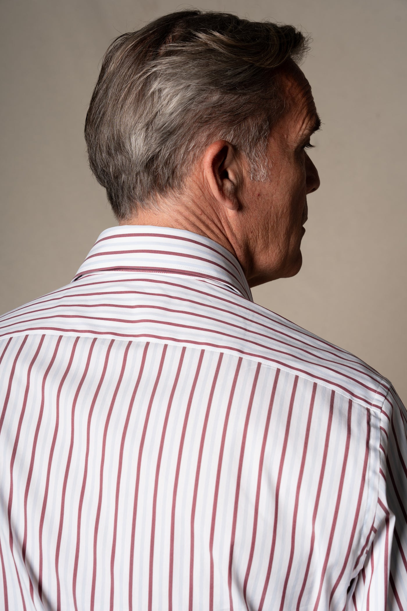 Burgundy Stripes Pocket Casual Shirt — vista alternativa 5, BUND Costa Vice Spring Summer 26