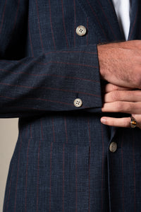 Blue Stripes Tailoring Jacket — vista alternativa 5, BUND Costa Vice Spring Summer 26