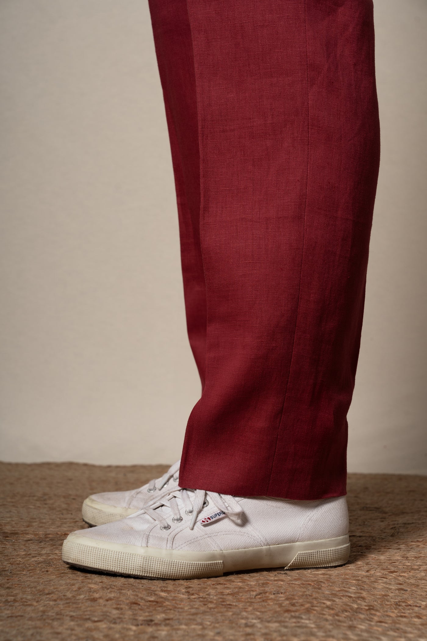 Strawberry Plain Linen Tailoring Pants — look completo BUND, Costa Vice Spring Summer 26