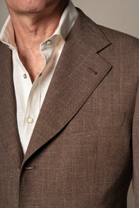Brown Hopsack Tailoring Jacket — vista alternativa 2, BUND Costa Vice Spring Summer 26