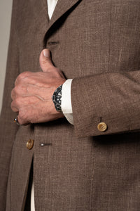 Brown Hopsack Tailoring Jacket — vista alternativa 5, BUND Costa Vice Spring Summer 26