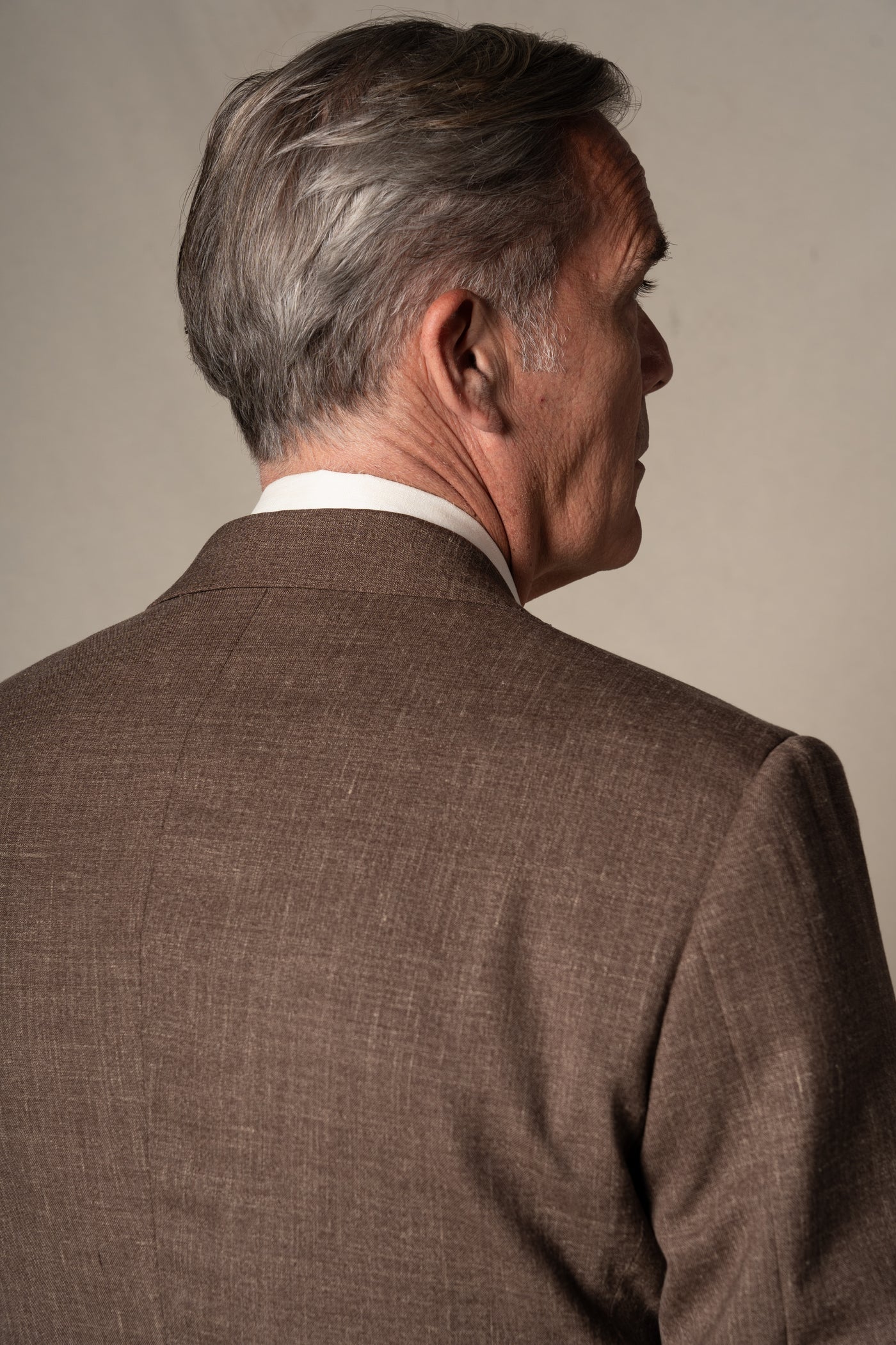 Brown Hopsack Tailoring Jacket — vista alternativa 6, BUND Costa Vice Spring Summer 26