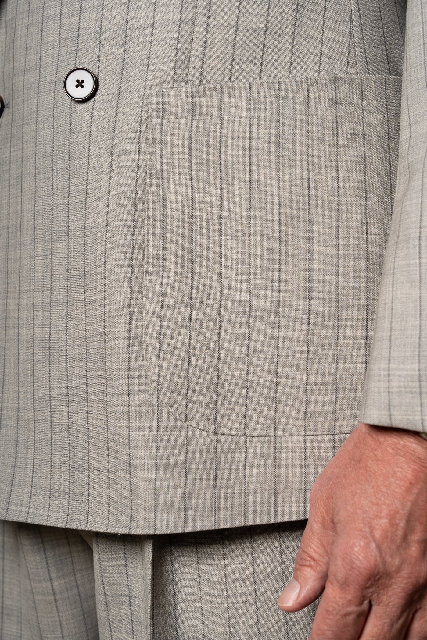 Light Grey Stripes Suit — vista alternativa 5, BUND Costa Vice Spring Summer 26