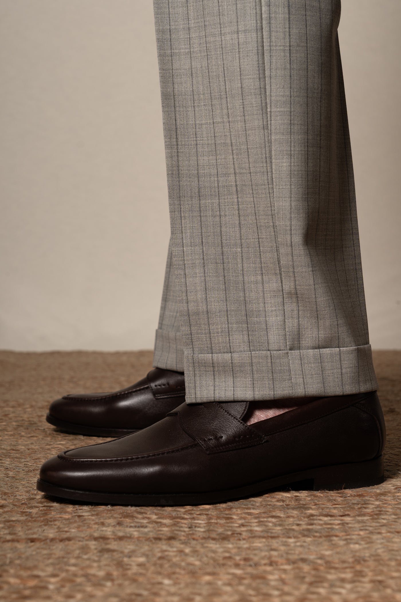 Light Grey Stripes Suit