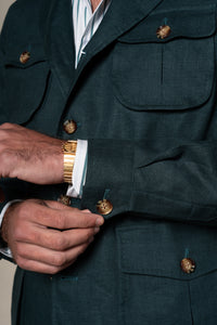 Green Plain Linen Sahariana — vista alternativa 4, BUND Costa Vice Spring Summer 26