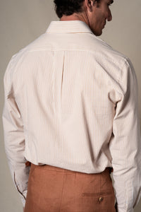 Yellow Stripes Seersucker Casual Shirt — vista alternativa 4, BUND Costa Vice Spring Summer 26