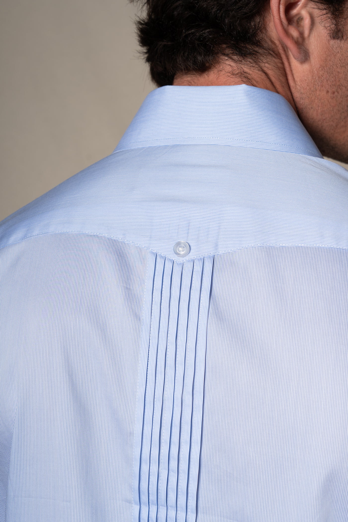 Light Blue Stripes Cotton Guayabera Shirt — vista alternativa 8, BUND Costa Vice Spring Summer 26