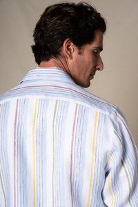 Yellow Stripes Linen Overshirt — vista alternativa 4, BUND Costa Vice Spring Summer 26