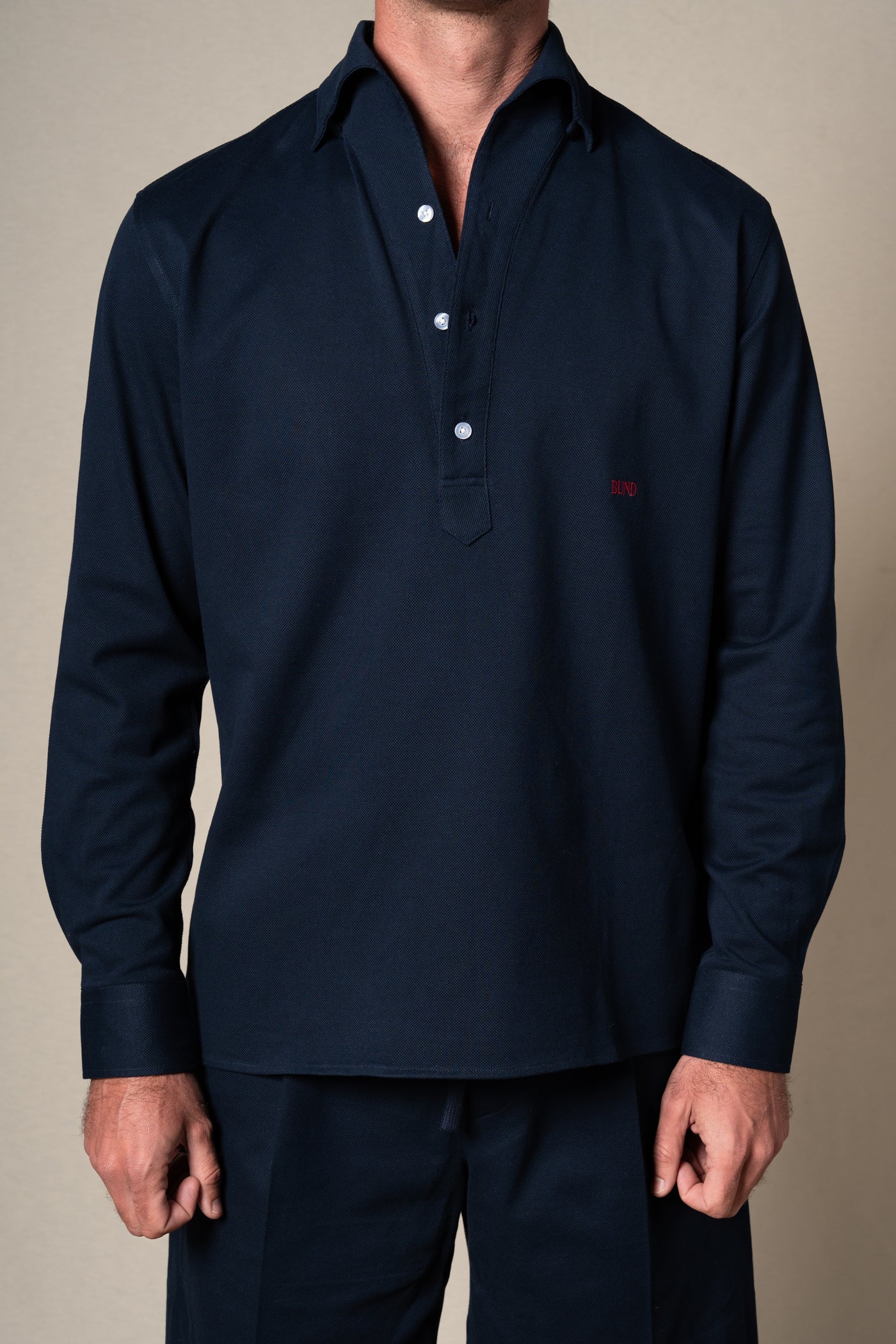 Dark Navy Plain Polo Casual Shirt