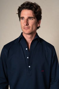 Dark Navy Plain Polo Casual Shirt