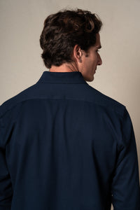 Dark Navy Plain Polo Casual Shirt — vista alternativa 6, BUND Costa Vice Spring Summer 26