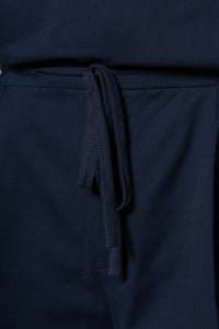 Dark Navy Plain Cotton Shorts — vista alternativa 3, BUND Costa Vice Spring Summer 26