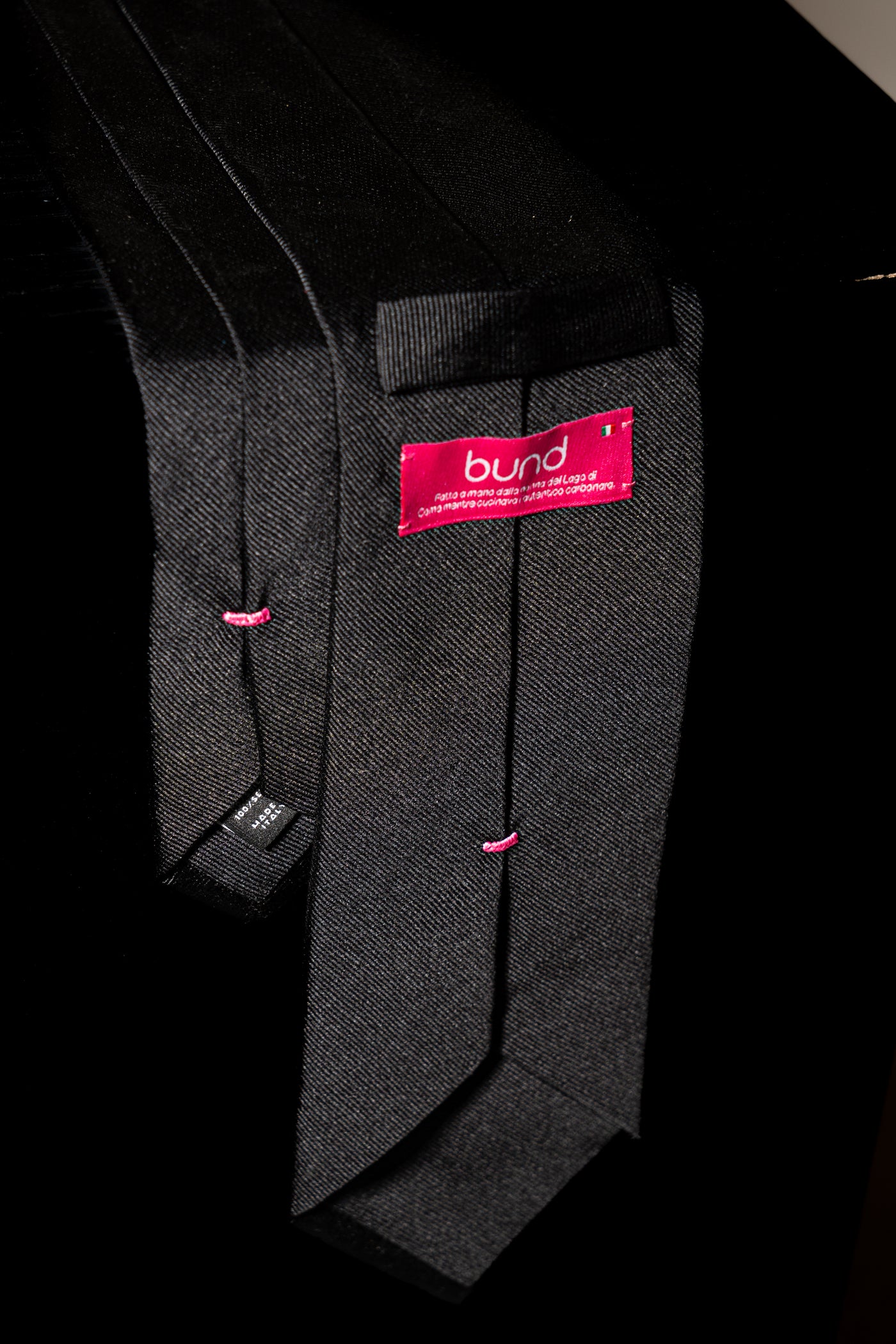 Corbata Lisa Black de seda - BUND