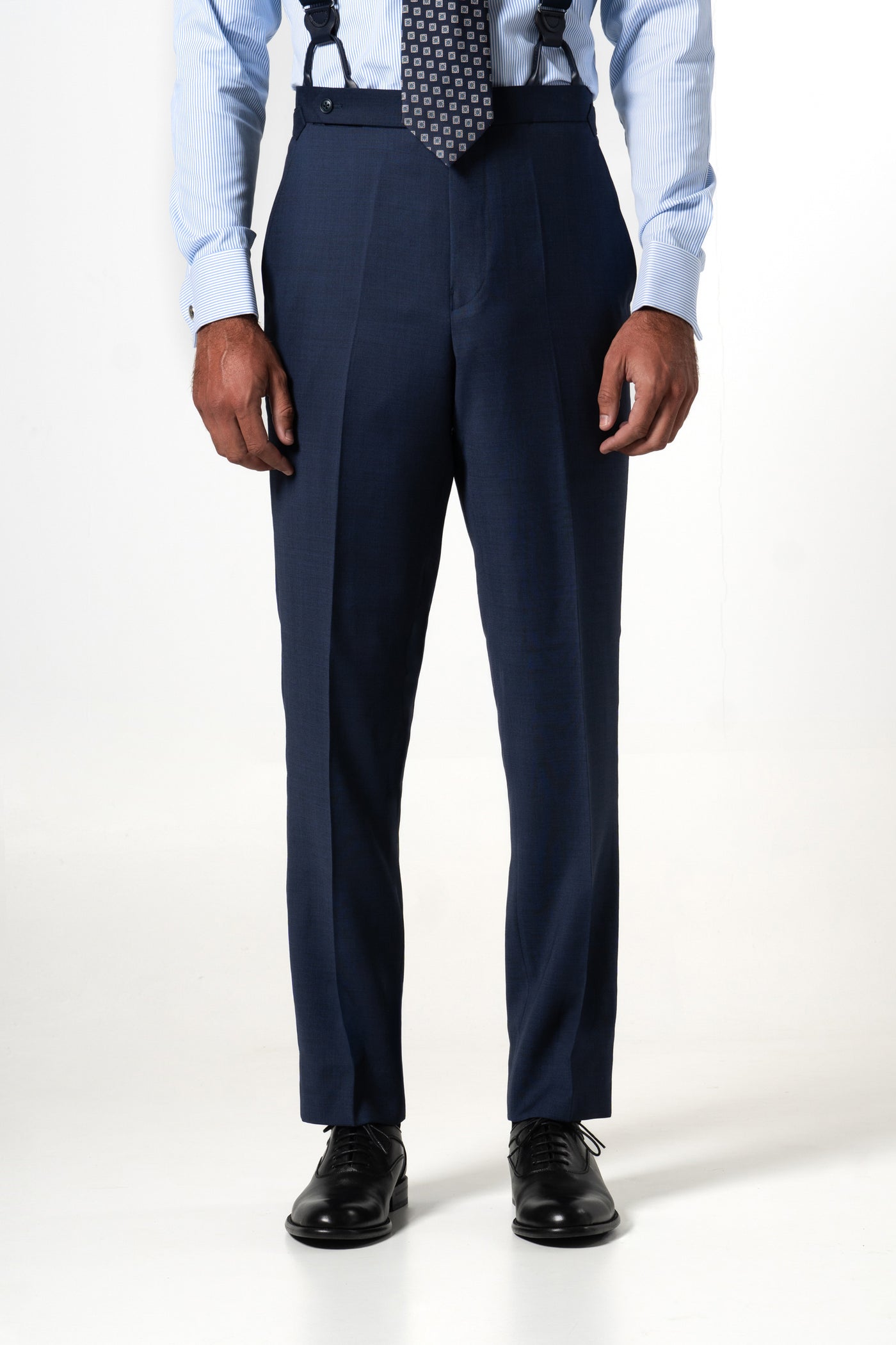 Wales Wool Navy Blue Tailoring Pants