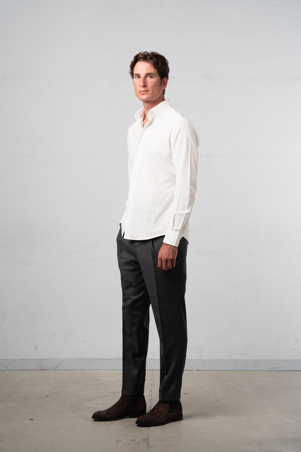 Cordury Off White Casual Shirt