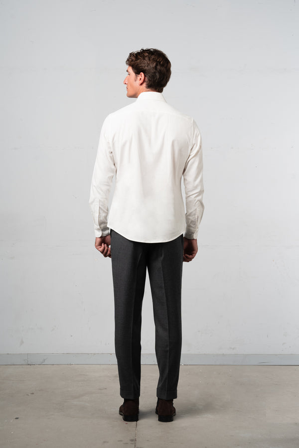 Cordury Off White Casual Shirt